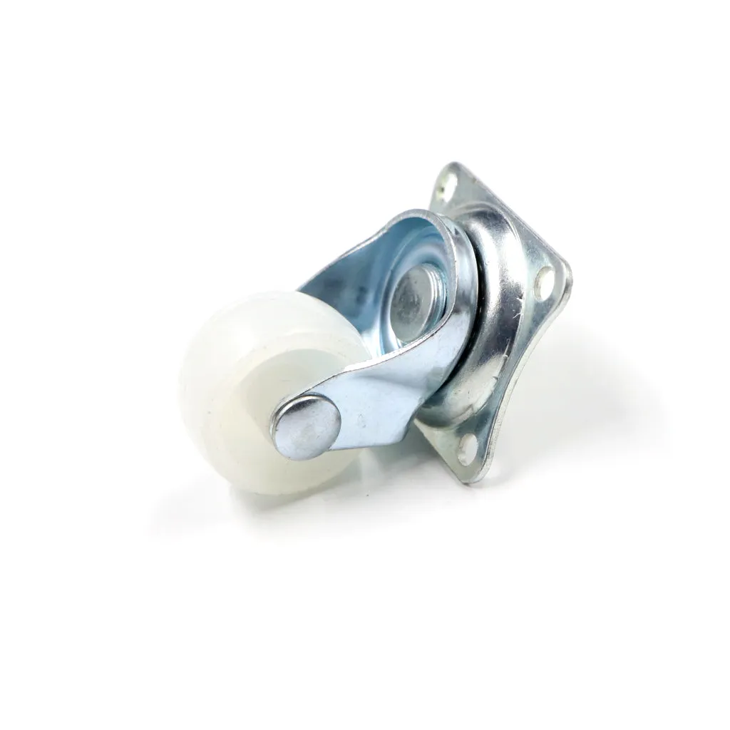 1 Inch Plastic Wheel Caster Wheels (Metal Body)