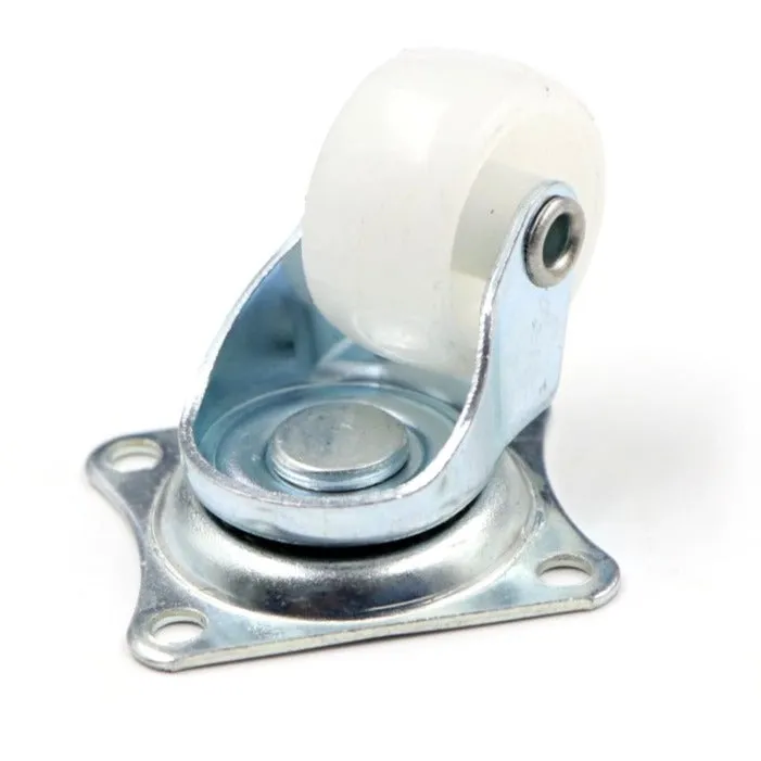 1 Inch Plastic Wheel Caster Wheels (Metal Body)