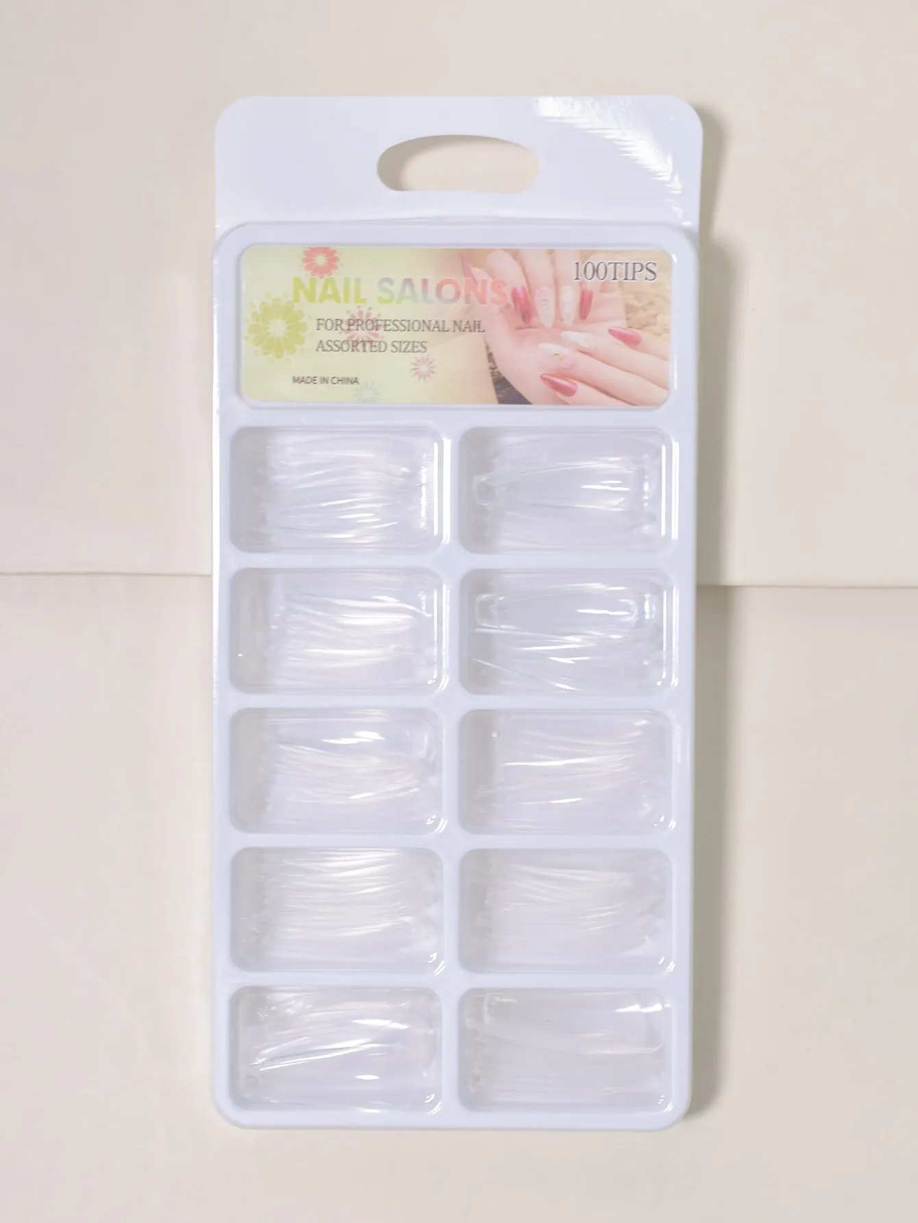 100pcs Clear Fake Nail