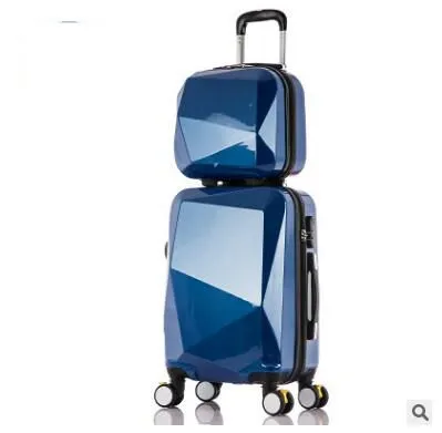 20" 24" Inch Female Mirror Travel Suitcase Suitcase Luxury Brand Boarding Rolling Luggage On Wheels