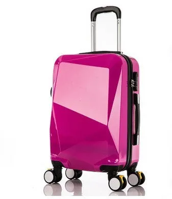 20" 24" Inch Female Mirror Travel Suitcase Suitcase Luxury Brand Boarding Rolling Luggage On Wheels