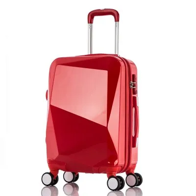 20" 24" Inch Female Mirror Travel Suitcase Suitcase Luxury Brand Boarding Rolling Luggage On Wheels