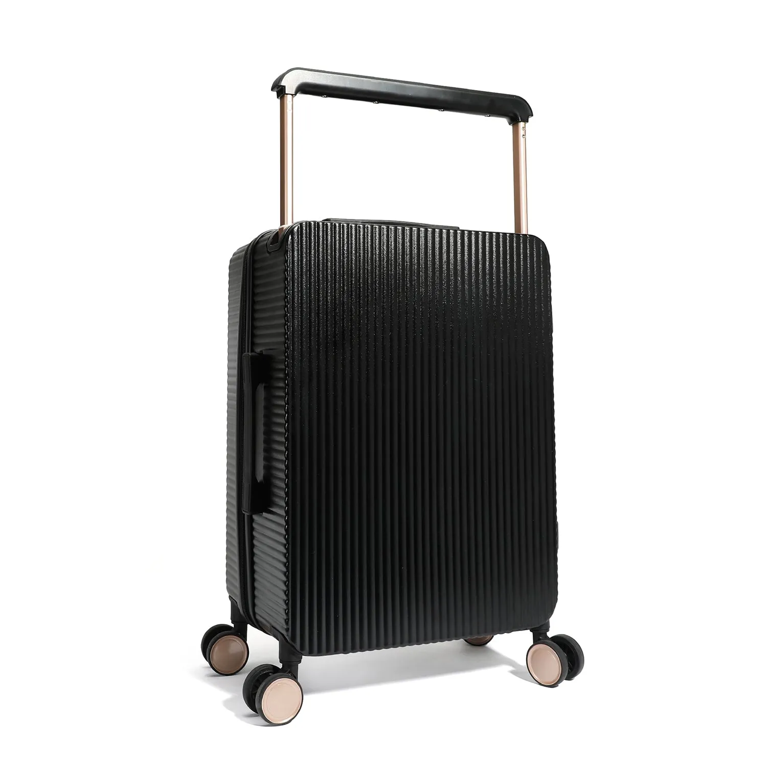 20" RIBBED CARRY-ON SUITCASE