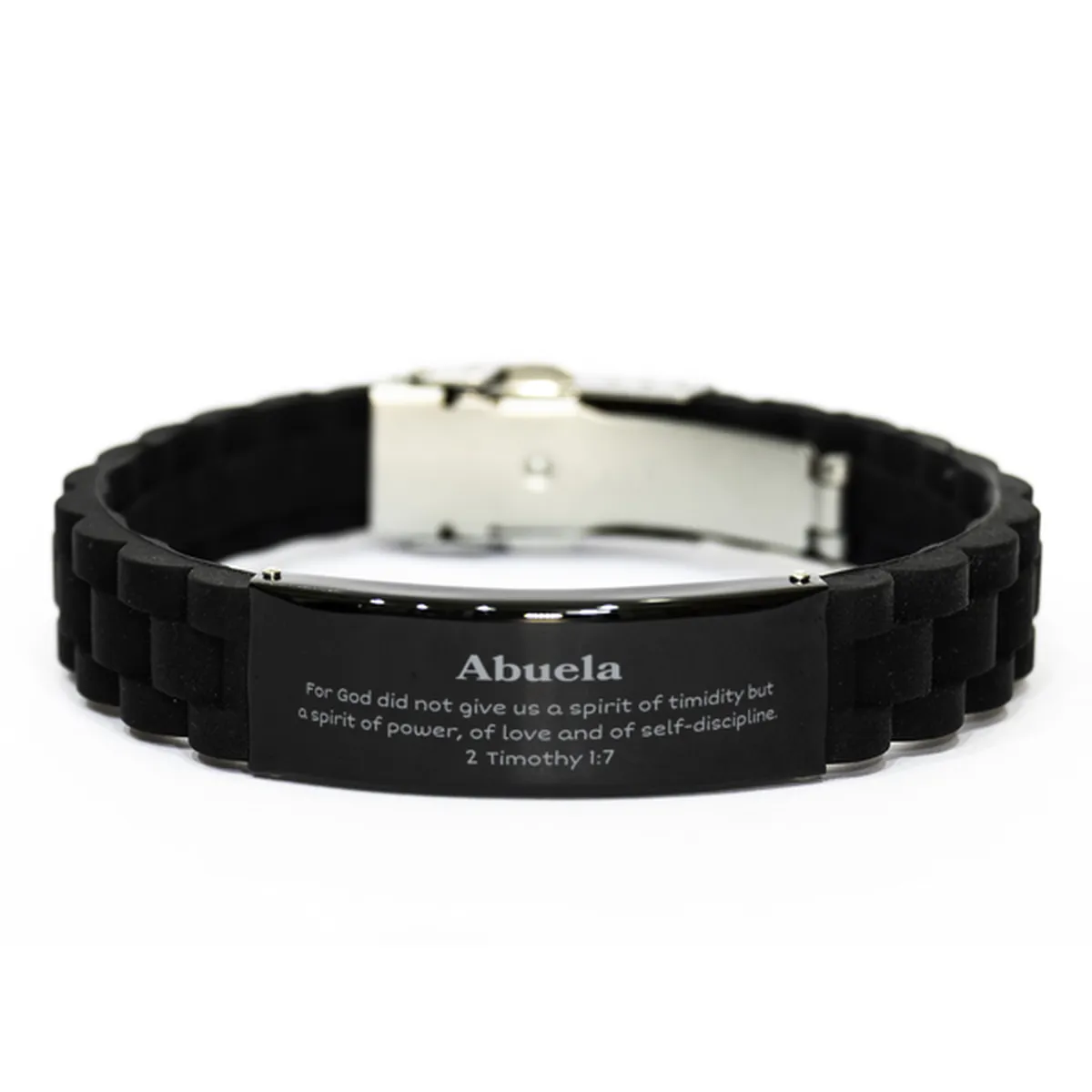 Abuela Black Glidelock Clasp Bracelet - Empowering Spirit of Power and Love