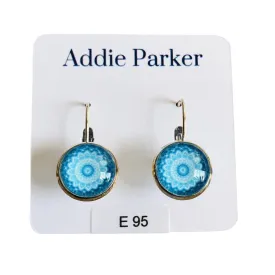 ADDIE PARKER EARRINGS FLORAL BLUE