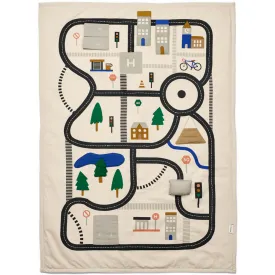 Adonna Transportable Activity Blanket in Road Map / Sandy by Liewood