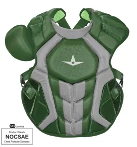 AllStar S7 AXIS™ 16.5" (NOCSAE) Green/Grey - Catcher's Chest Protector CPCC40PRO