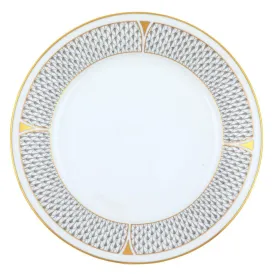 Art Deco Gray Dinner Plate