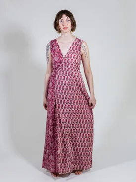 Bekka Maxi Dress - Magenta Vine Floral