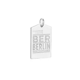 Berlin Germany BER Luggage Tag Charm Silver