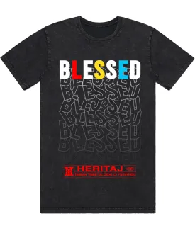 BLESSED-VINTAGE WASH-TEE-NR