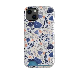 Blue Floral By Jade Mosinski Case and Card Case