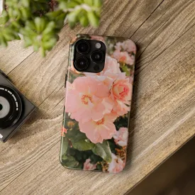 Blush Hollyhocks - iPhone Tough Cases