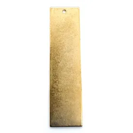 Brass Blank Vertical Rectangle Pendant / SBB0209