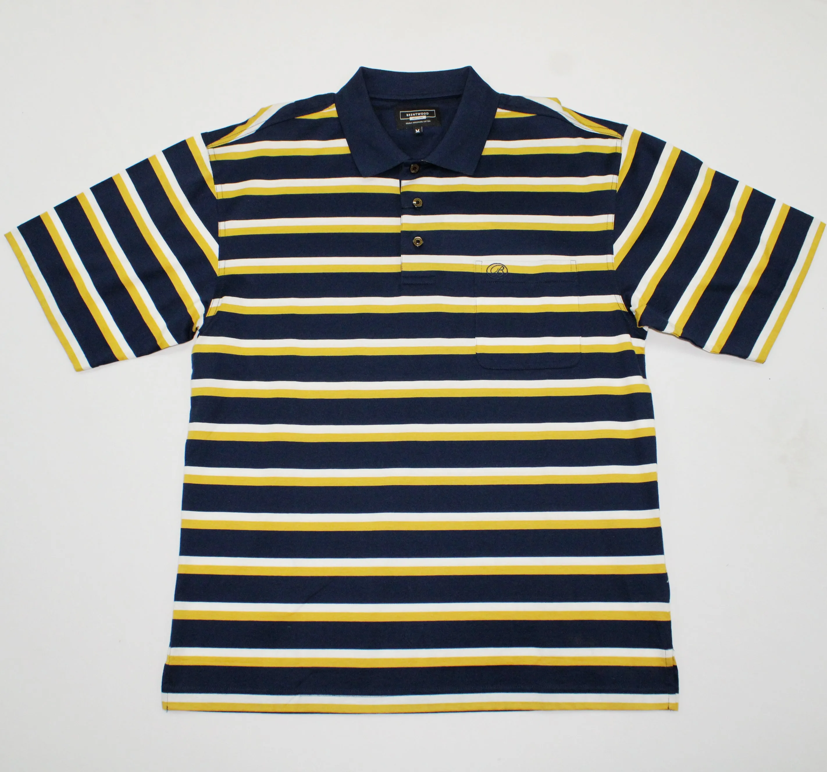 Brentwood Johnston Double Mecerised Navy Golfer