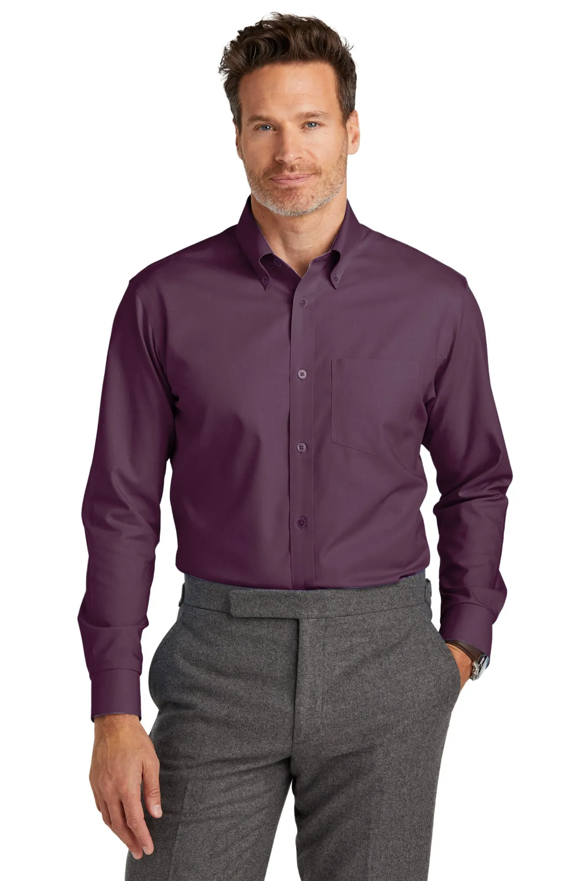 Brooks Brothers Wrinkle-Free Stretch Nailhead Shirt