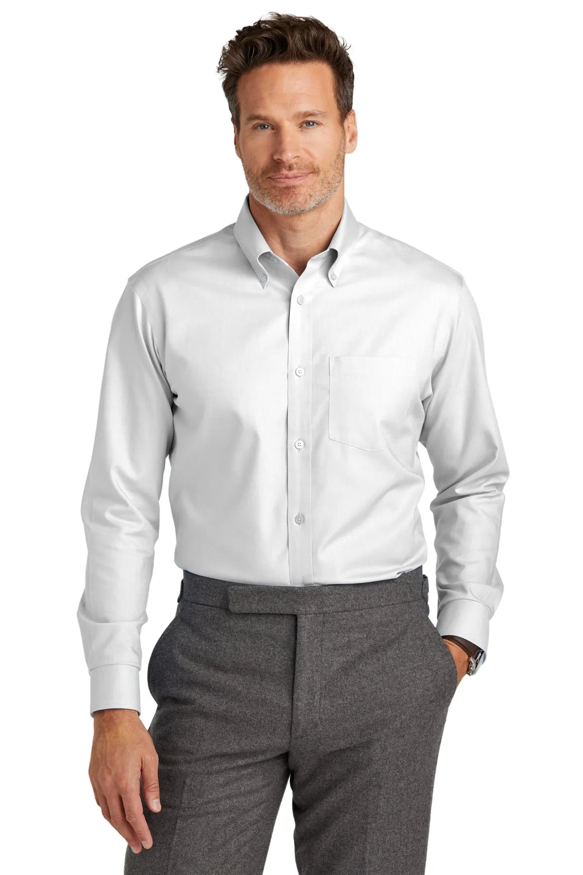 Brooks Brothers Wrinkle-Free Stretch Nailhead Shirt