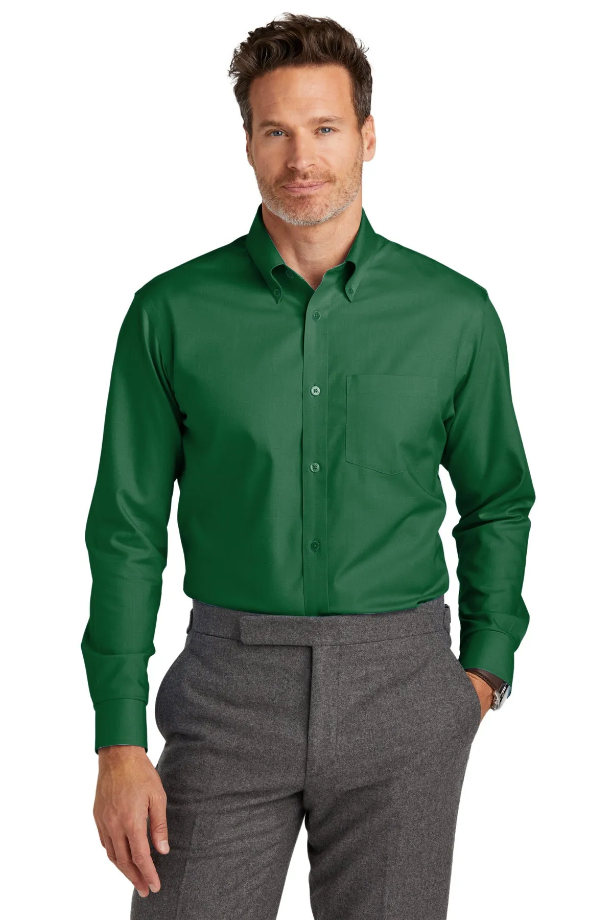 Brooks Brothers Wrinkle-Free Stretch Nailhead Shirt