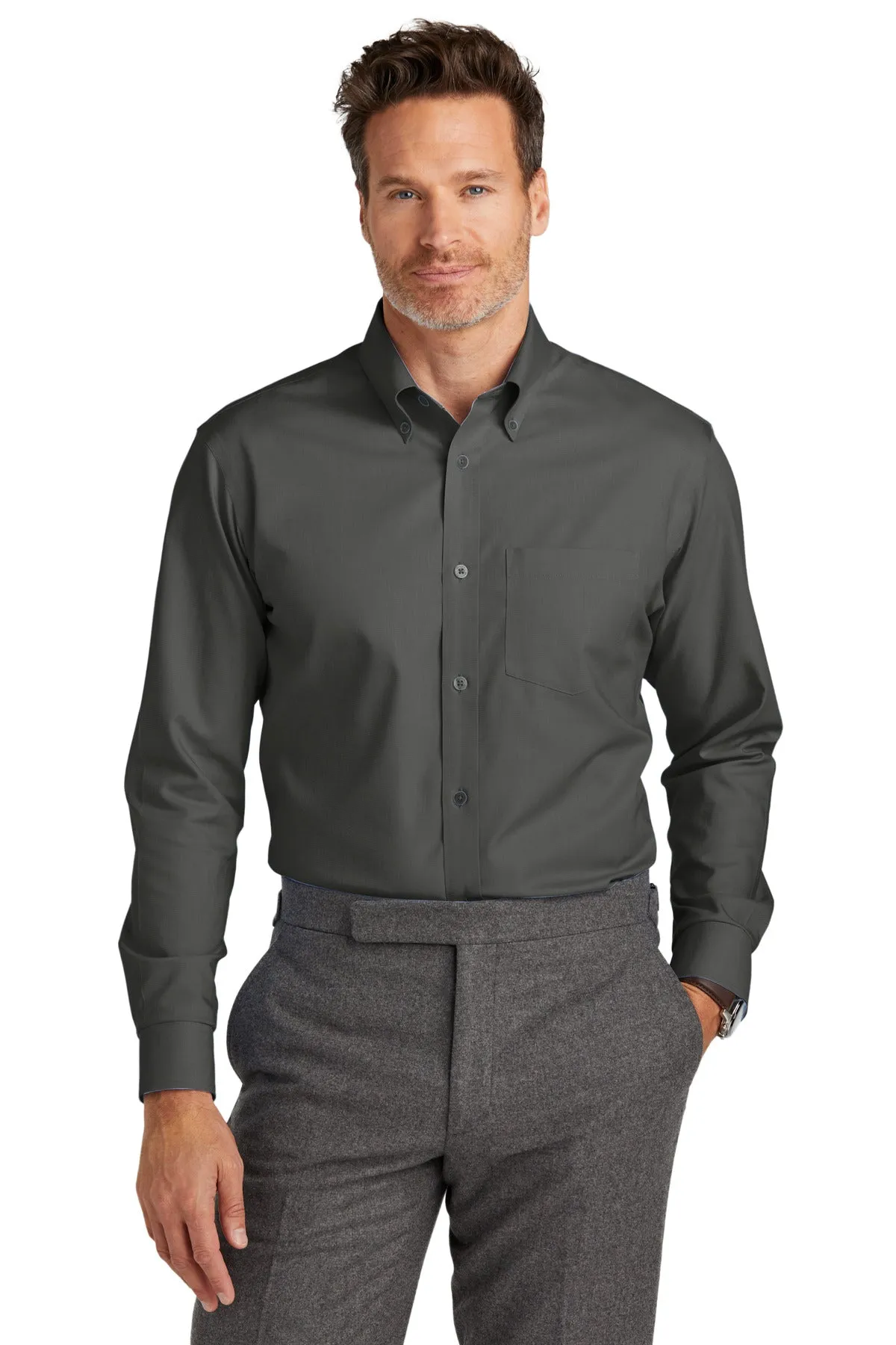 Brooks Brothers Wrinkle-Free Stretch Nailhead Shirt