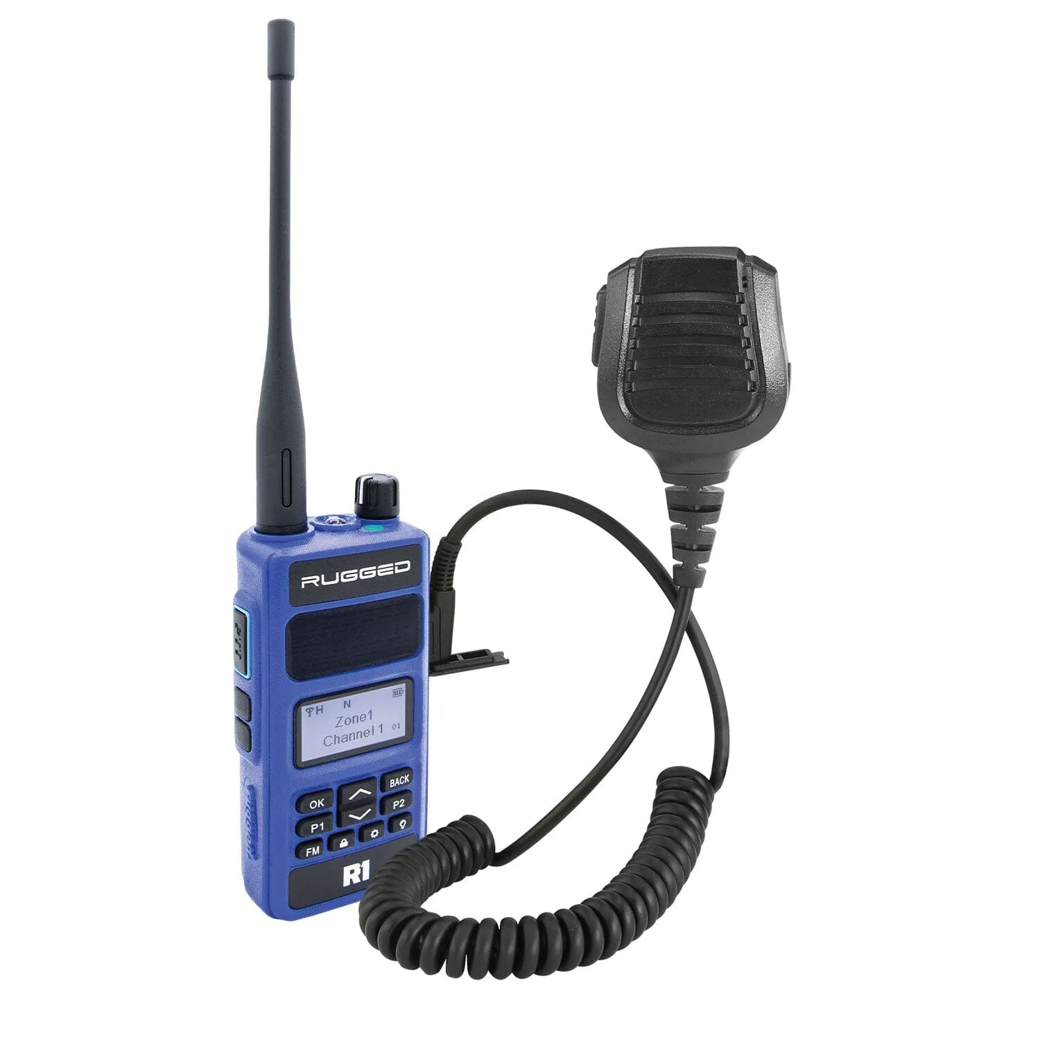 Bundle - Rugged R1 Business Band Handheld Radio with Hand Mic