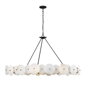 Cosmos 370C09MB 9-Light Chandelier - Matte Black