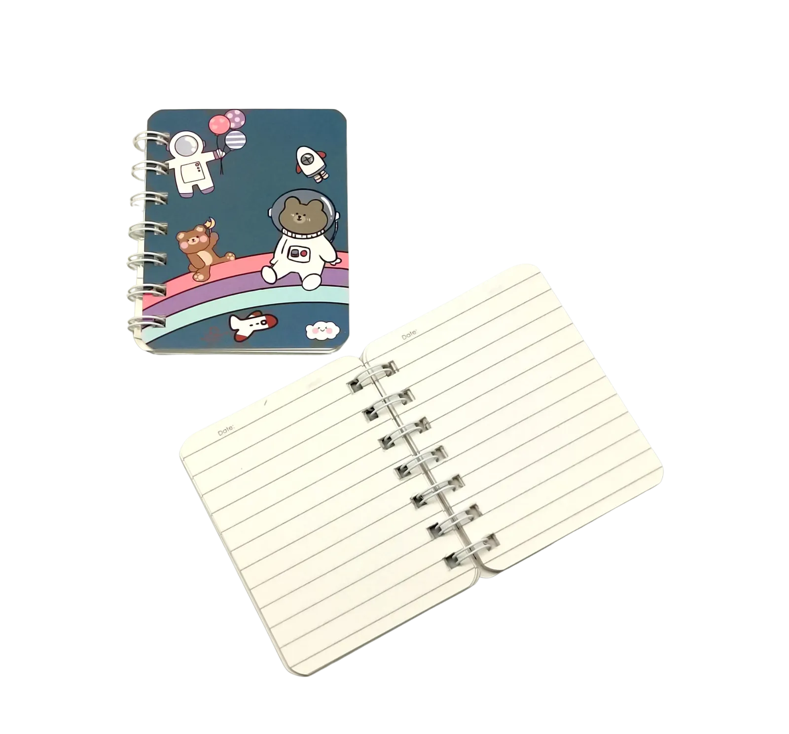 Cute Space Bear Astronaut Small Notebook