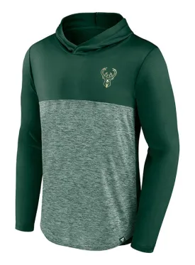 Fanatics Heavy Favorite Milwaukee Bucks Hooded Long Sleeve T-Shirt