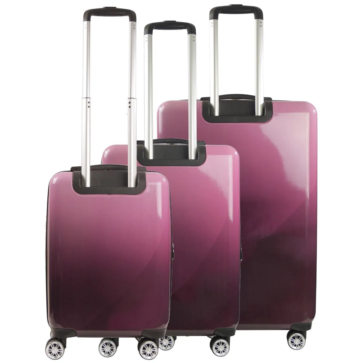 Ful Impulse Ombre 3pc Spinner Luggage Set - Pink