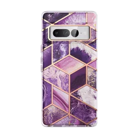 Google Pixel 7 Pro Cosmo Case  - Marble Purple