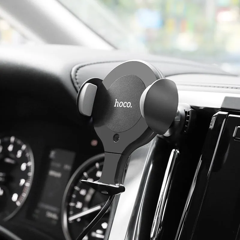 Hoco 10W Car phone holder With Wireless Phone charger - CA60