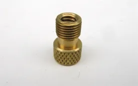 Inner Tube Valve Adapter - Brass Presta to Schraeder