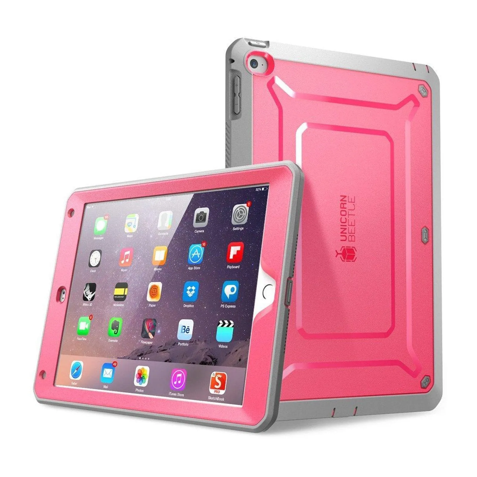 iPad Air 2 Unicorn Beetle Pro Full-Body Protective Case-Pink