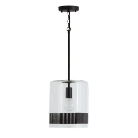 Marion 1 Light Pendant - Black