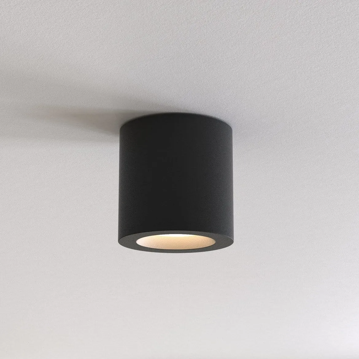 Minimalistic Short Round Ceiling Light