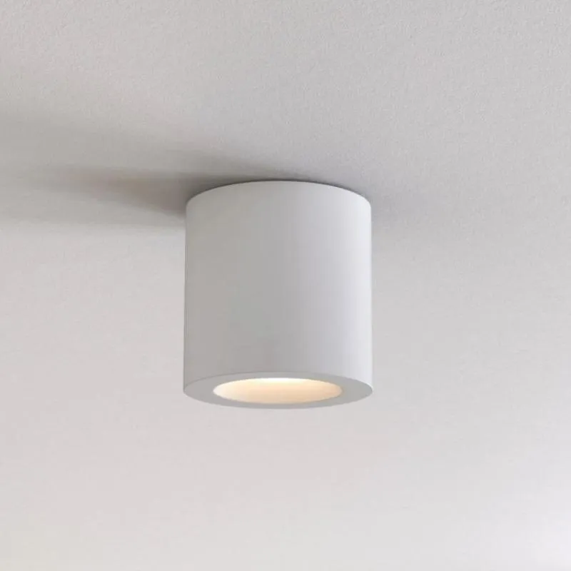 Minimalistic Short Round Ceiling Light