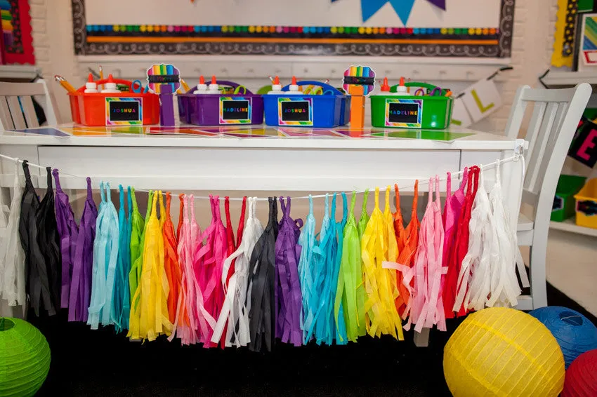 "Happy Rainbow" Classroom Decor Bundle | UPRINT | Printable Classroom Decor | Teacher Classroom Decor | Schoolgirl Style