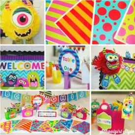 "Monster Mania" Full UPRINT Bundle | Printable Classroom Decor | Teacher Classroom Decor | Schoolgirl Style