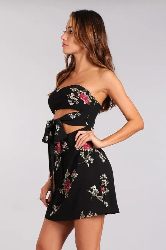 SABRINA STRAPLESS DRESS