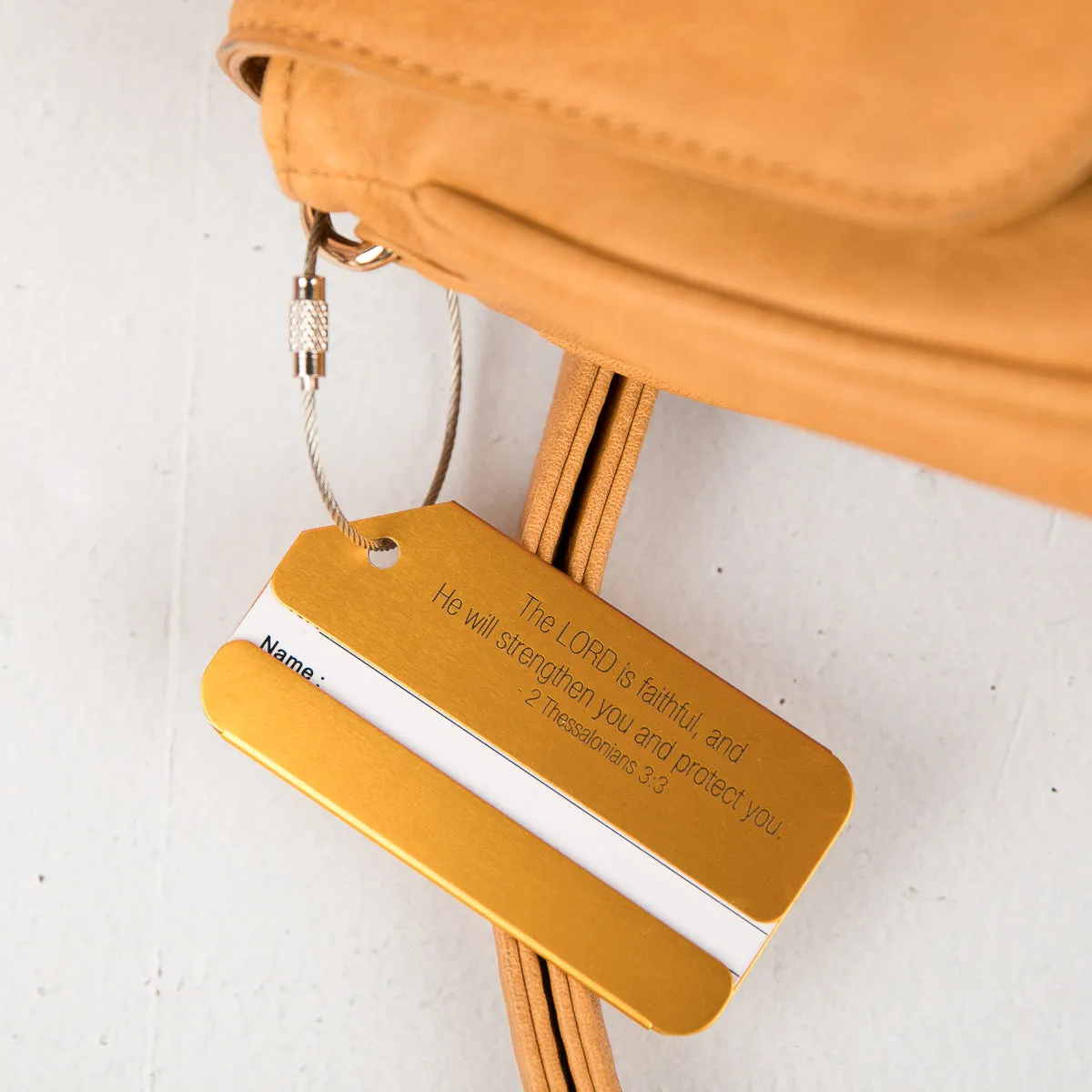 Stainless Steel Luggage Tag by Divinity Boutique