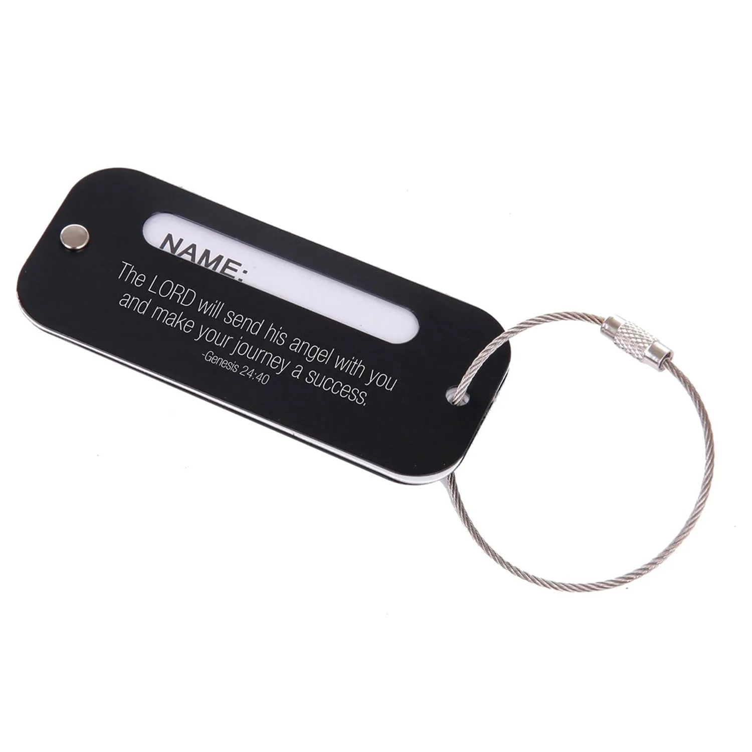 Stainless Steel Luggage Tag by Divinity Boutique